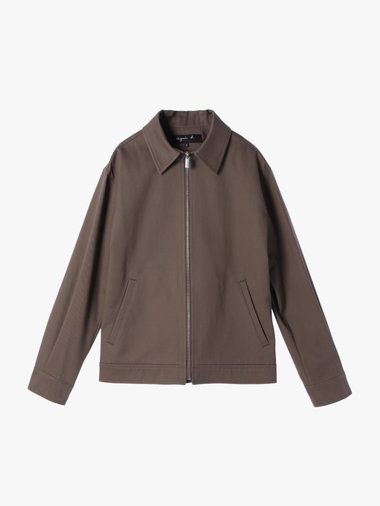 メンズ コットン 長袖 ジップアップジャケット ”Chet”