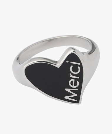 メッセージ ハート リング "Merci"