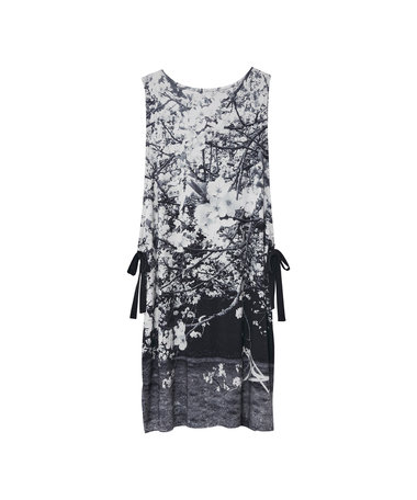 【by R 限定品】agnes b. フォトプリント エプロンワンピース