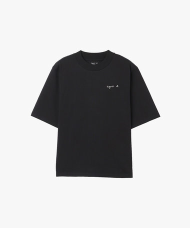 メンズ ロゴ 刺繍 コットン 半袖 Tシャツ "Horace"