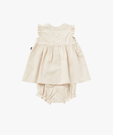 ベビー コットンリネン ノースリーブ ワンピース