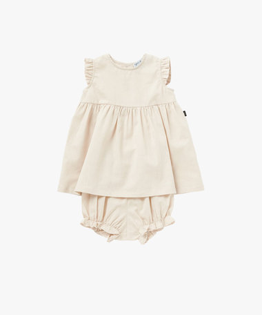 ベビー コットンリネン ノースリーブ ワンピース