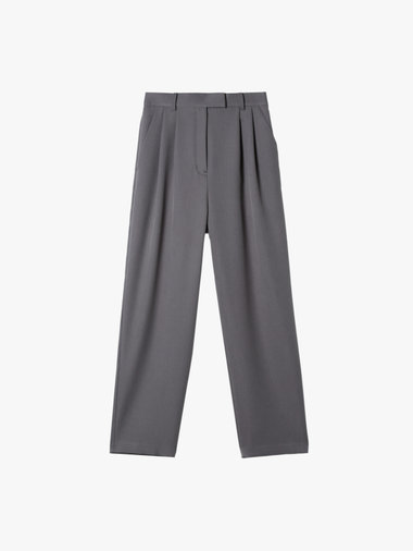 ツイル ストレッチ タックパンツ