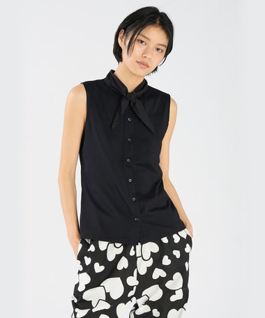 コットン ノースリーブ ブラウス "Jane"