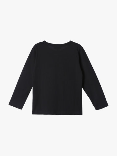 キッズ プリント コットン 長袖 Tシャツ "C'est chouette"