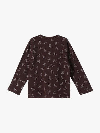 【Outlet】キッズ プリント コットン 長袖 スウェット