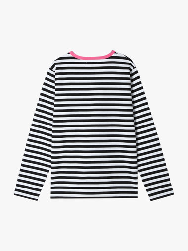 メンズ 細ボーダー コットン 長袖 Tシャツ ”Coulos”