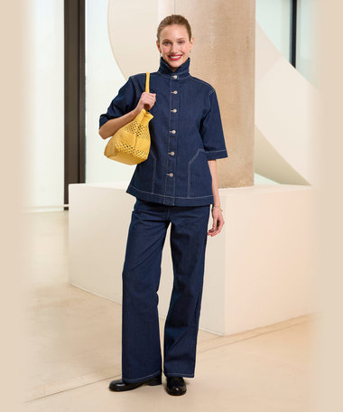 デニム 半袖 シャツ "Hawai"