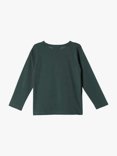 キッズ ロゴ コットン 長袖 Tシャツ