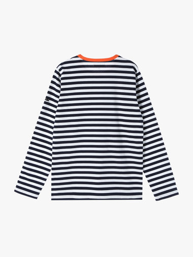 メンズ 細ボーダー コットン 長袖 Tシャツ ”Coulos”